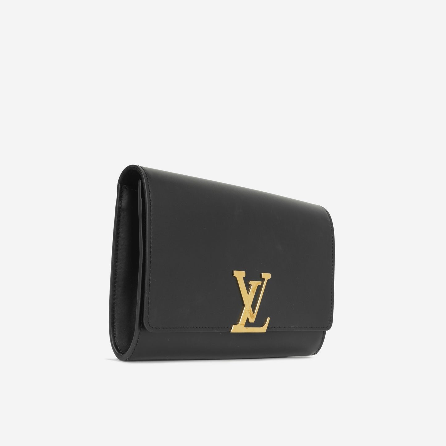 Louis Vuitton Louis Vuitton - Chain Louise Clutch - Black Calfskin GHW - | AlmaBagz