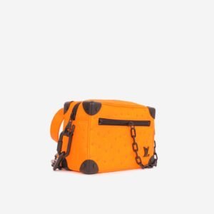 Louis Vuitton Louis Vuitton - Mini Soft Trunk - Neon Orange Ostrich BHW - | AlmaBagz