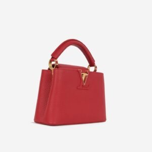 Louis Vuitton Louis Vuitton - Mini Capucines Bag - Red Taurillon Leather GHW - | AlmaBagz