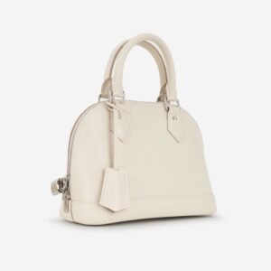 Louis Vuitton - Alma BB - Quartz White Epi Leather SHW - 2022 - Unused | AlmaBagz