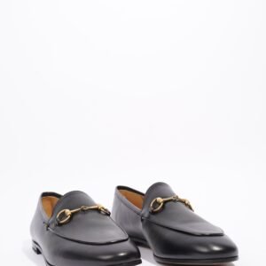 Gucci Jordaan Loafer Black Leather EU 38 UK 5 | AlmaBagz