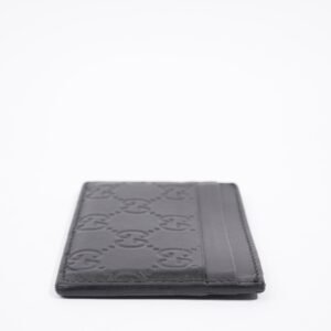 Gucci Card Holder Black Leather | AlmaBagz