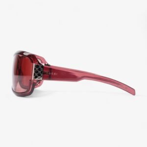 Gucci Large Frame Sunglasses Burgundy Acetate 120mm | AlmaBagz