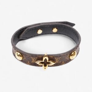 Louis Vuitton Blooming Bracelet Monogram / Gold Coated Canvas | AlmaBagz