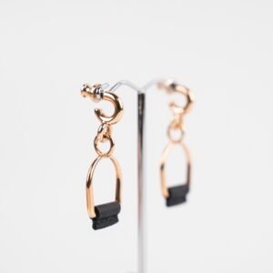 Hermes Boucles D'Oreilles PM Noir | AlmaBagz