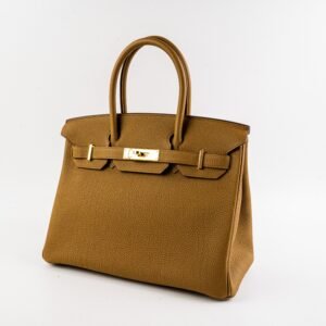 Hermes Birkin 30 Bronze Dore Togo with GHW - Stamp Y 2020 | AlmaBagz