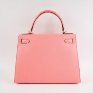 Hermes Kelly 28 Rose Confetti Epsom - Stamp Y 2020 | AlmaBagz