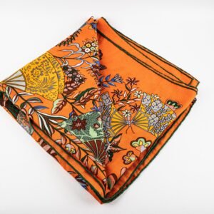 Hermes Cashmere Scarf Orange | AlmaBagz