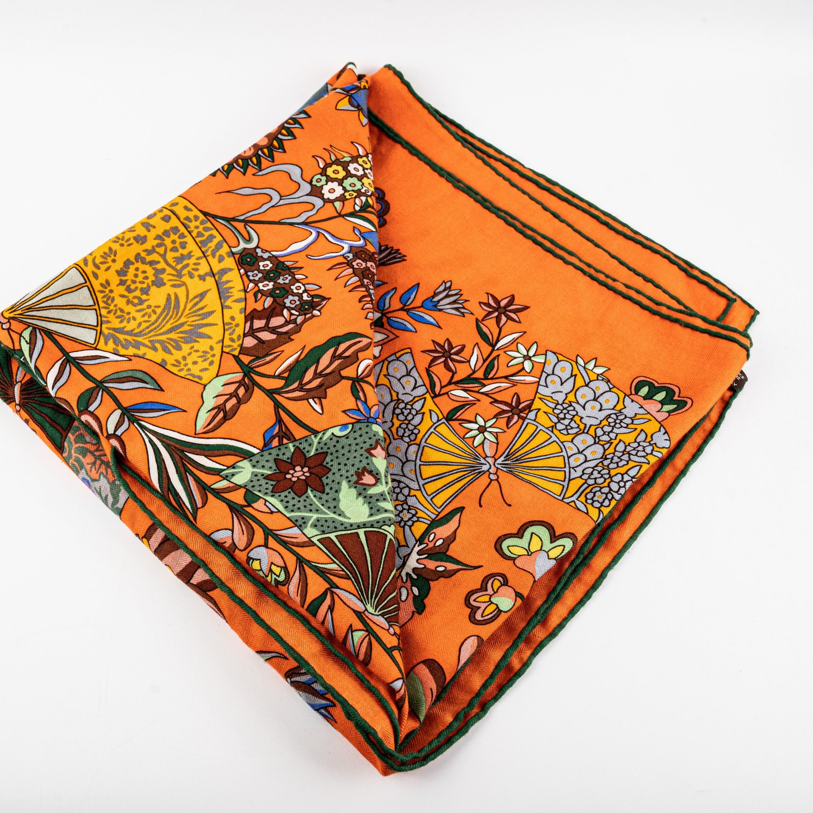 Hermes Cashmere Scarf Orange | AlmaBagz