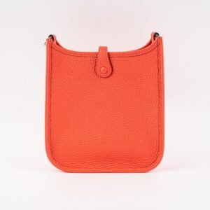 Hermes Mini Evelyne 16 Clemence Rose Jaipur - B Stamp | AlmaBagz