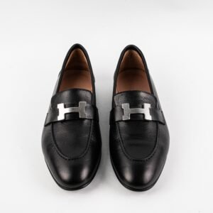 Hermes Women Paris Size 36 Black Loafer | AlmaBagz