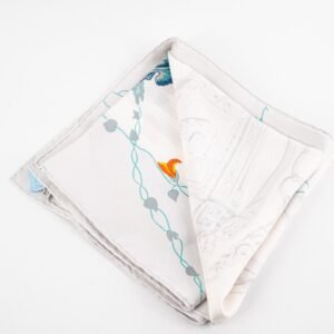 Hermes Brides Fleuries Scarf White | AlmaBagz