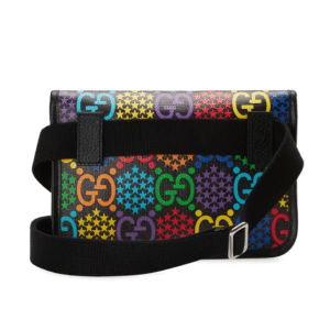 Gucci GG Monogram Psychedelic Belt Bag in Black | AlmaBagz