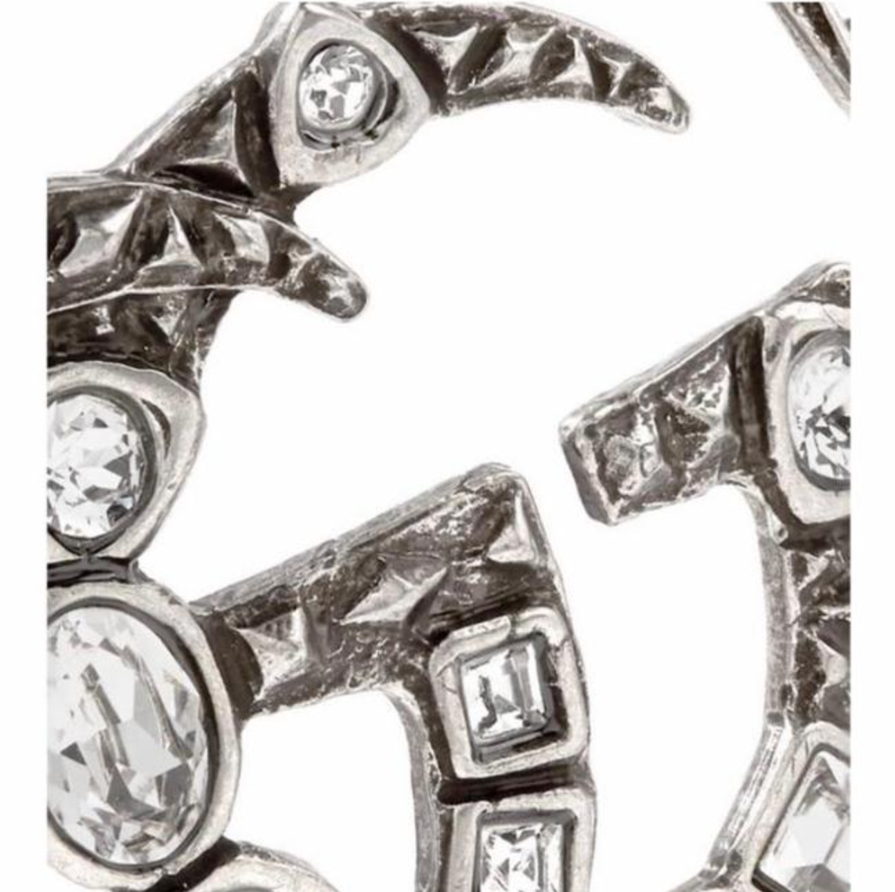 Gucci GG Marmont Crystal Bracelet in Silver | AlmaBagz