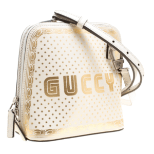 Gucci Moon & Stars Mini Guccy Shoulder Bag in Steller White | AlmaBagz