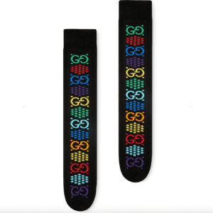 Gucci GG Psychedelic Socks in Black | AlmaBagz