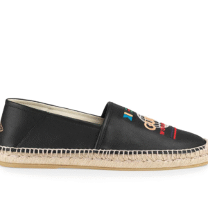 Gucci Worldwide Slip on Espadrilles in Black | AlmaBagz