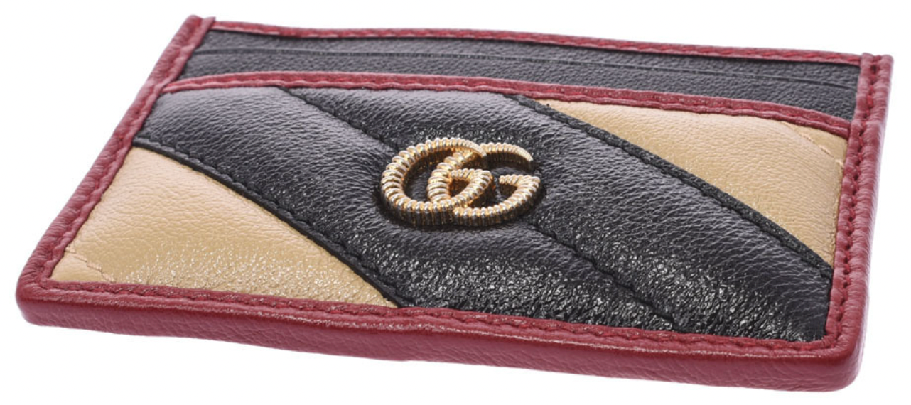 Gucci GG Marmont Matelasse Quilted Card Case | AlmaBagz