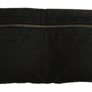 Gucci Black Jacquard Leather Bum Bag | AlmaBagz