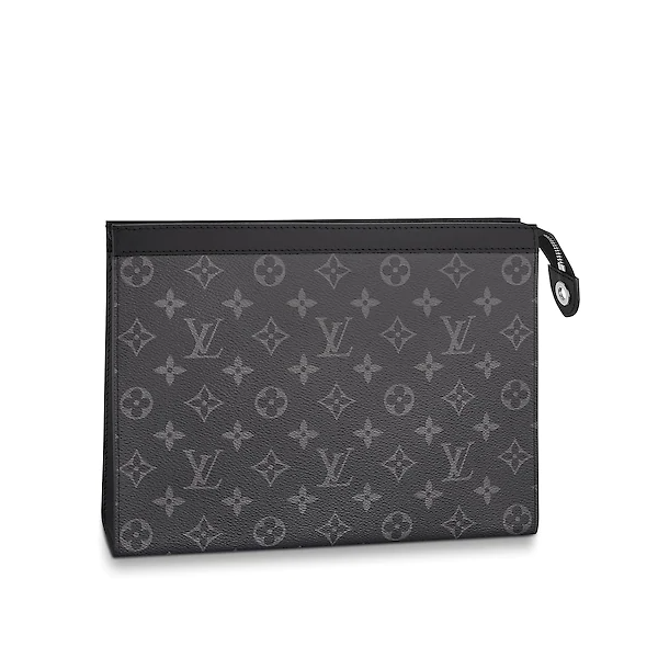 Louis Vuitton Pochette Voyage MM Monogram Eclipse Canvas Wallet | AlmaBagz - Image 4