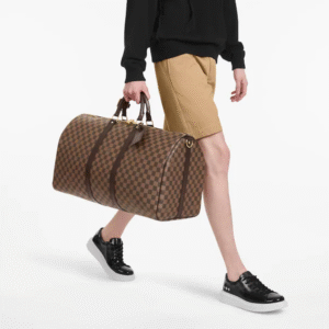 Louis Vuitton keepall bandouliere 55 damier ebene | AlmaBagz