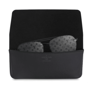 Louis Vuitton Glasses Case Monogram Eclipse Black | AlmaBagz