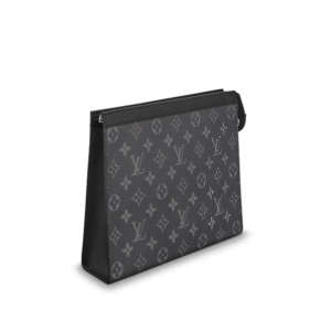 Louis Vuitton Pochette Voyage MM Monogram Eclipse Canvas Wallet | AlmaBagz