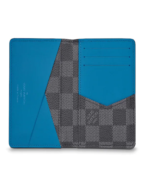 Louis Vuitton Pocket Organizer Damier Graphite Canvas Blue | AlmaBagz - Image 3