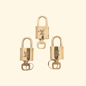 Louis Vuitton Gold Metal Lock&Key | AlmaBagz