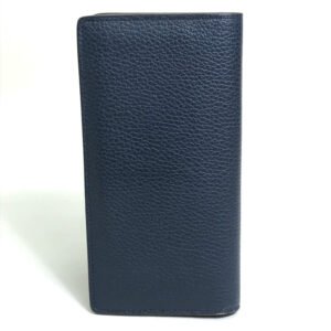 LOUIS VUITTON Long Wallet Purse M58818 Taurillon Clemence Navy Portefeuille Blaza mens Used | AlmaBagz
