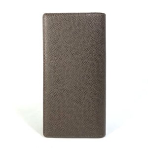 LOUIS VUITTON Long Wallet Purse M32578 Taiga Leather Brown Taiga Portefeuille Braza mens Used | AlmaBagz