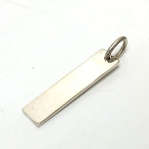 GUCCI Pendant top SV925 Silver logo plate mens Used | AlmaBagz
