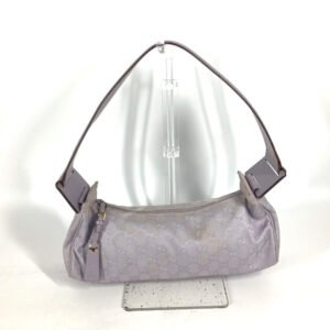 GUCCI Shoulder Bag 92697 GG canvas, leather Light purple GG Women Used | AlmaBagz