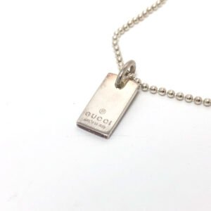 GUCCI bracelet SV925 Silver logo tag Women Used | AlmaBagz