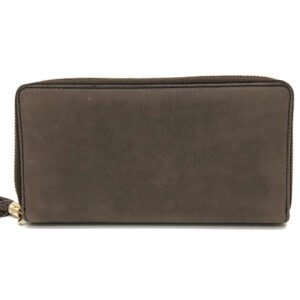 GUCCI Long Wallet Purse 308004 Nubuck Brown Interlocking G mens Used | AlmaBagz