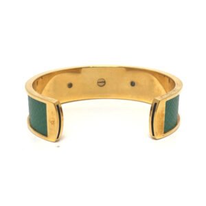 HERMES Bangle Gold Plated, Leather gold Kelly bangle | AlmaBagz
