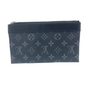 LOUIS VUITTON Pouch M44323 Monogram Eclipse Canvas black Pochette Discovery PM | AlmaBagz