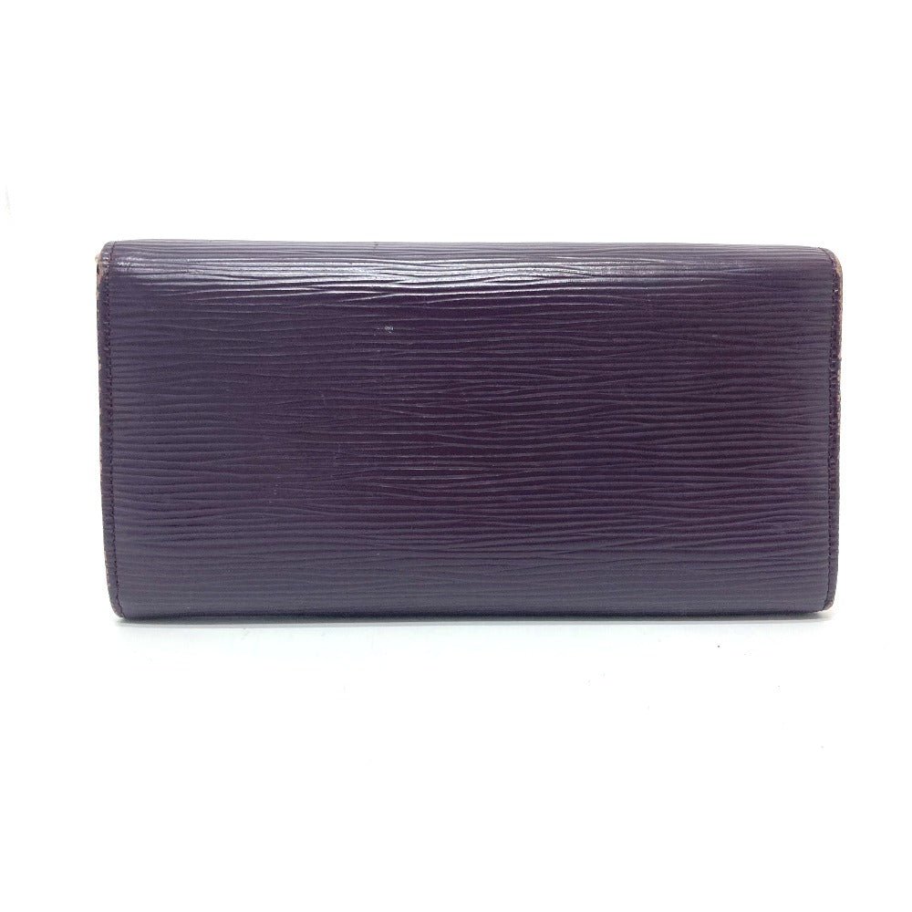 LOUIS VUITTON Long Wallet Purse M6374K Epi Leather purple Portefeuille Sarah | AlmaBagz