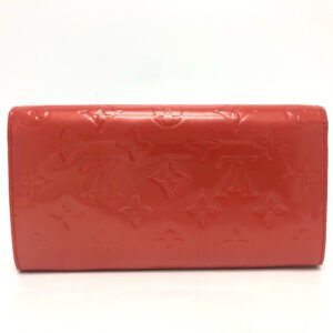 LOUIS VUITTON Long Wallet Purse M93634 Monogram Vernis Orange Portefeuille Sarah Women Used | AlmaBagz