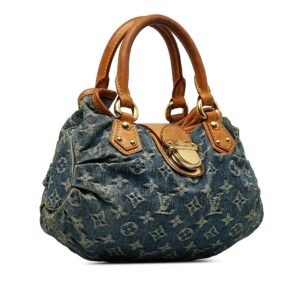 LOUIS VUITTON Monogram Denim Pleaty Handbag | AlmaBagz