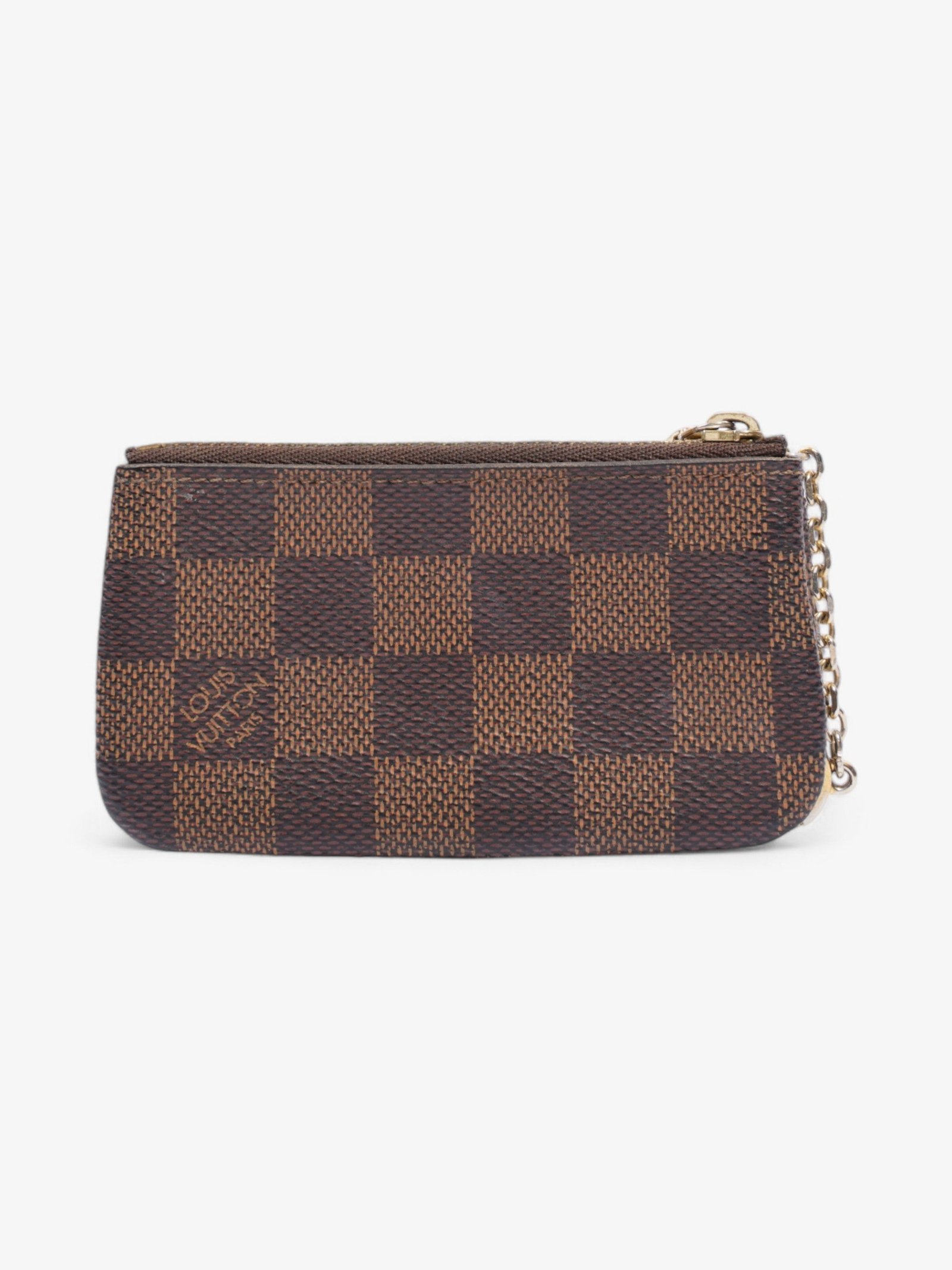 Louis Vuitton Pochette Cles Coin Purse Damier Ebene Coated Canvas | AlmaBagz
