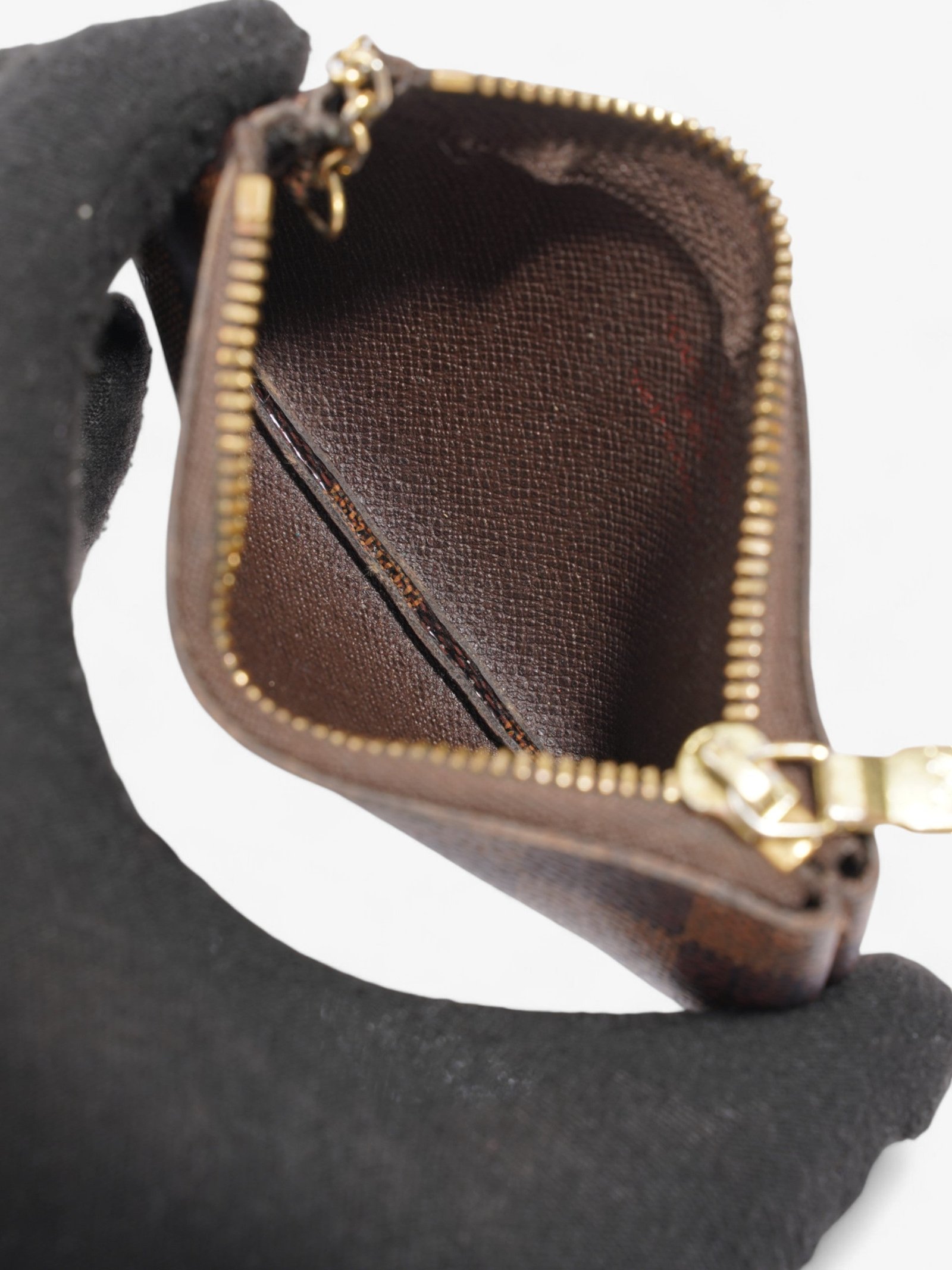 Louis Vuitton Pochette Cles Coin Purse Damier Ebene Coated Canvas | AlmaBagz - Image 5