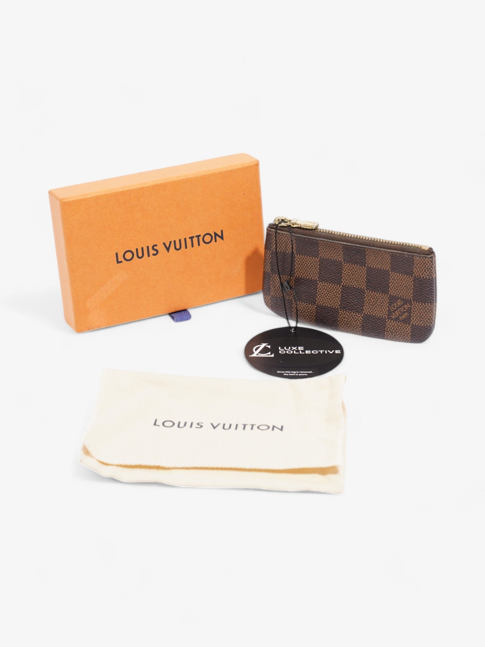 Louis Vuitton Pochette Cles Coin Purse Damier Ebene Coated Canvas | AlmaBagz - Image 6