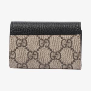 Gucci GG Marmont Key Case GG Supreme / Black Coated Canvas | AlmaBagz