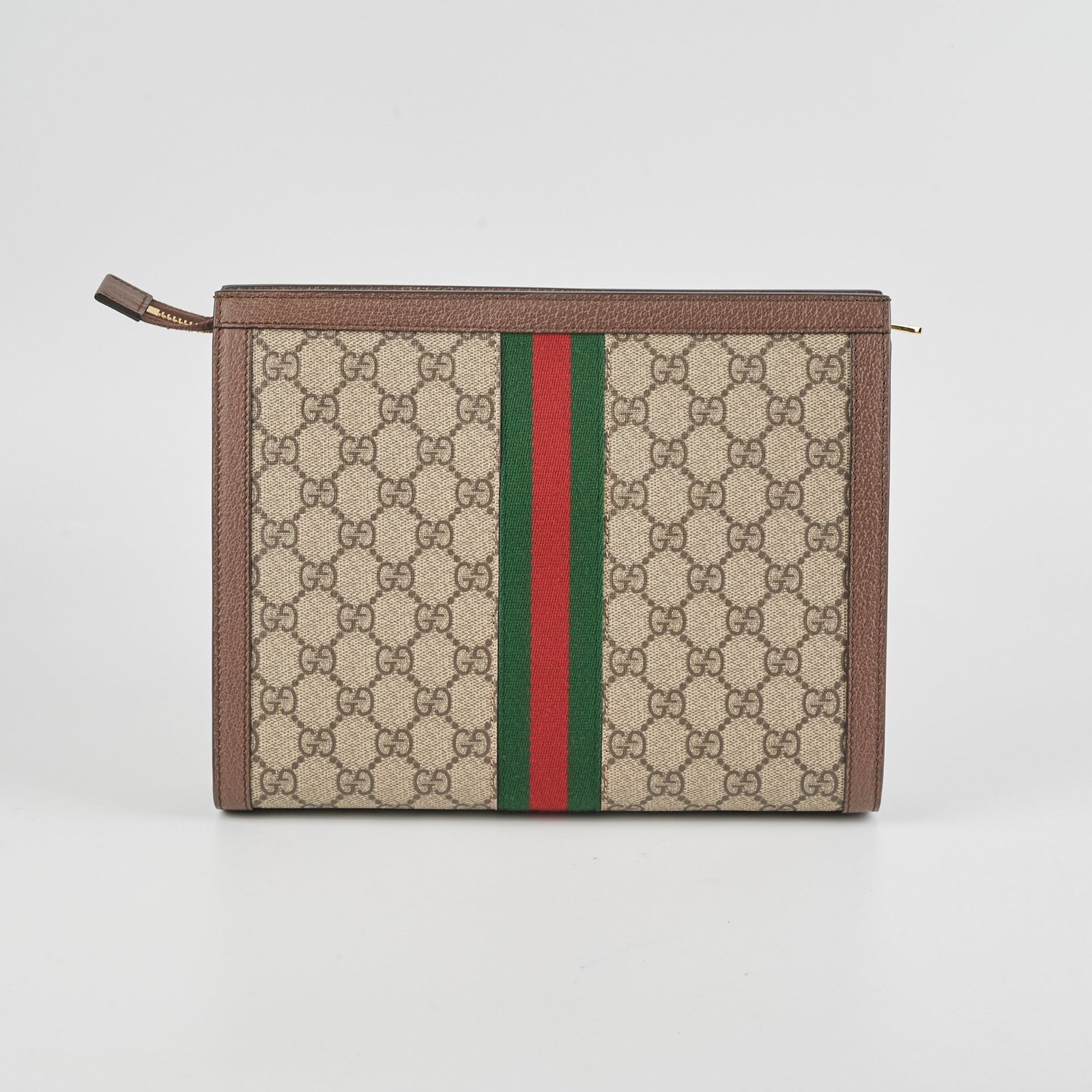 Gucci Monogram Ophidia Pouch | AlmaBagz
