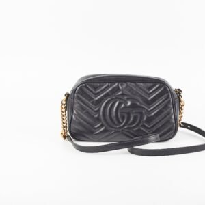 Gucci Marmont Small Camera Bag Black | AlmaBagz