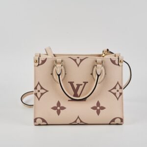 Louis Vuitton On The Go PM Cream | AlmaBagz