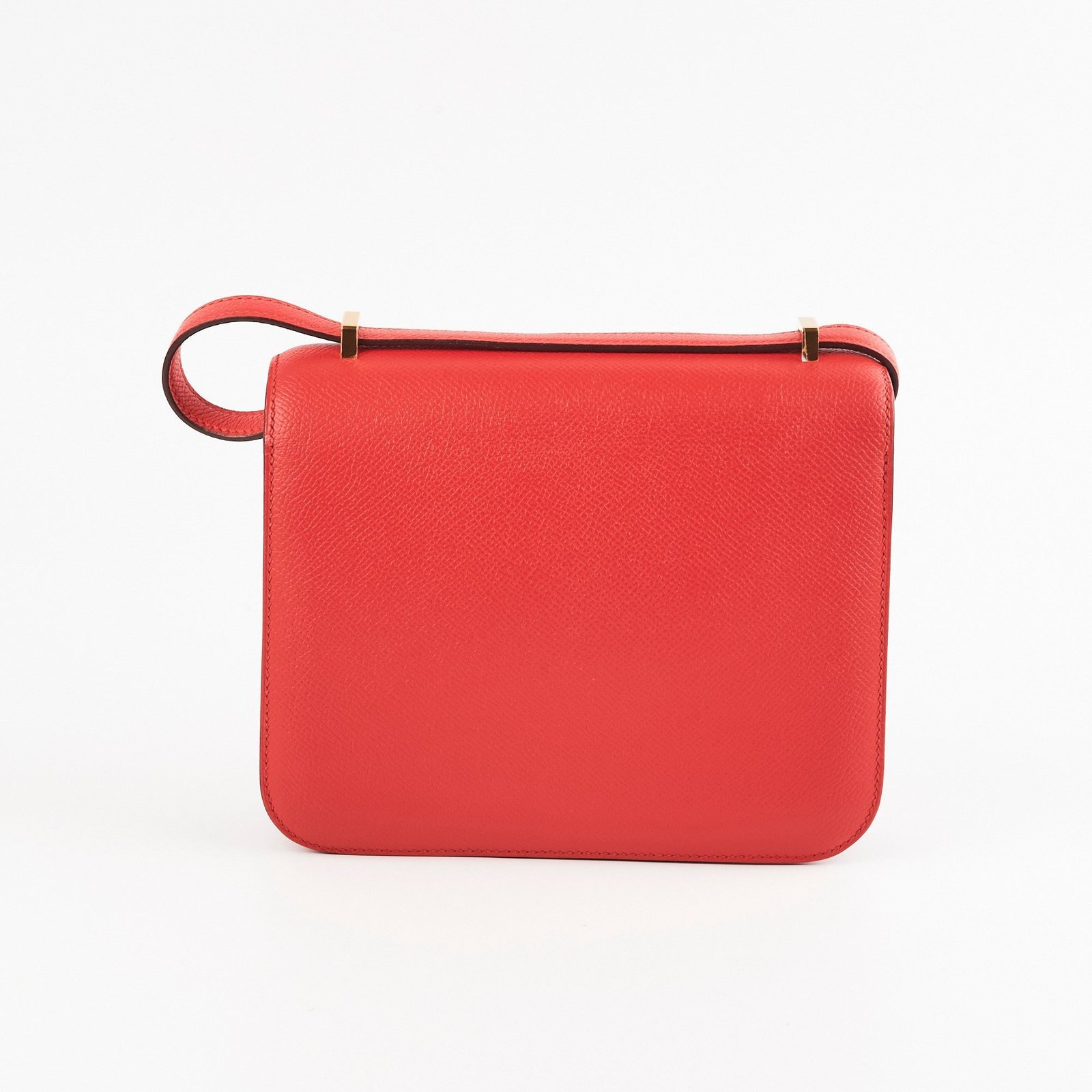 Hermes Constance 18 Epsom Rouge Casaque A Stamp | AlmaBagz