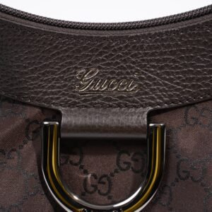 Gucci Abbey Shoulder Bag Supreme Print / Chocolate Brown Canvas | AlmaBagz