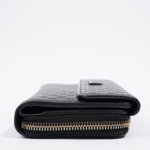 Gucci Guccissima Wallet Black Leather | AlmaBagz
